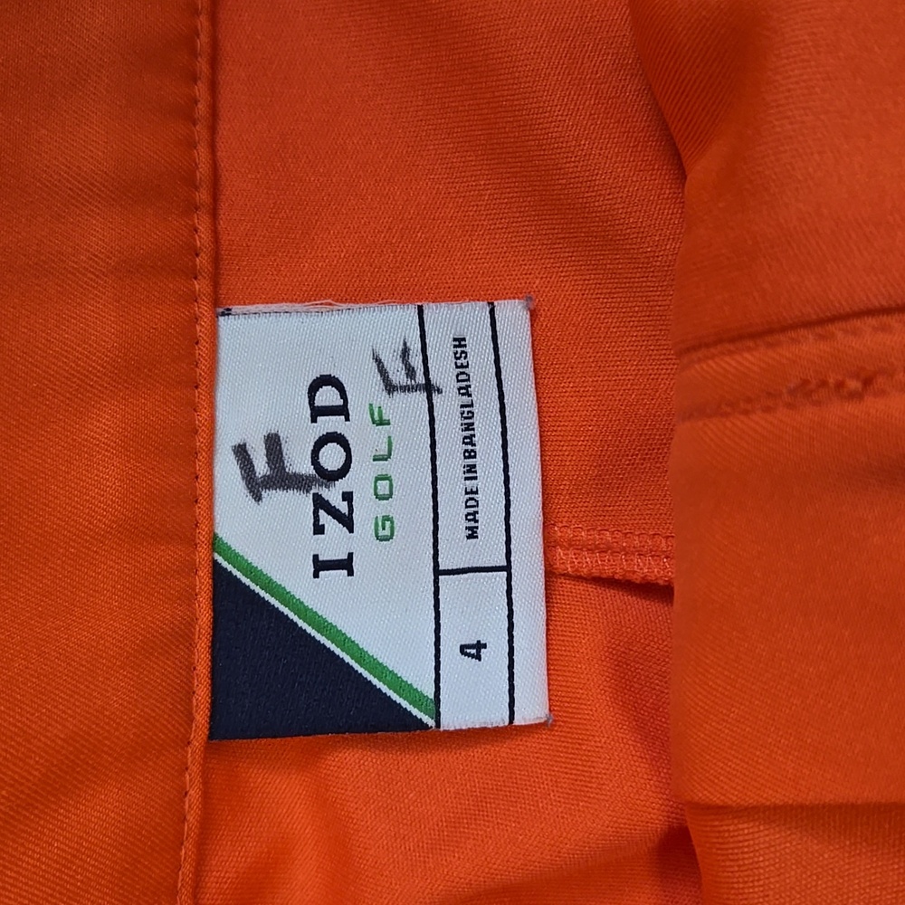 IZOD Orange Golf Skort Size 4 Sporty Classic Activewear Essential Athleisure - Picture 4 of 8